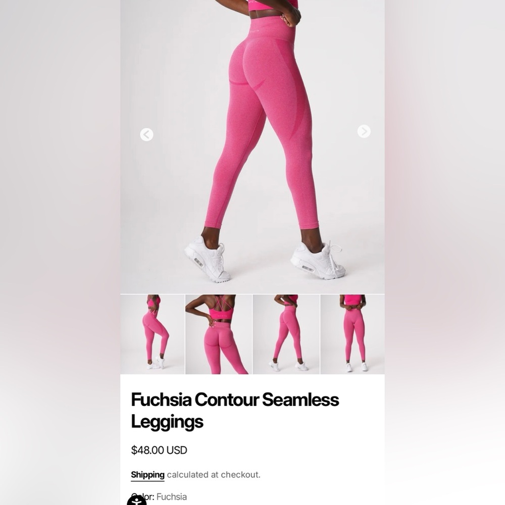 NVGTN Pink Seamless Leggings